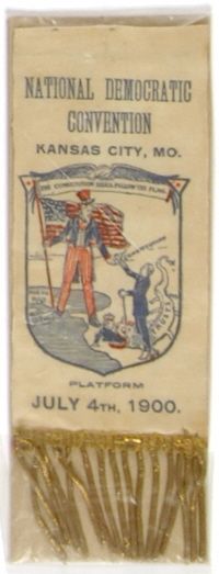 Bryan 1900 Convention Graphic Ribbon
