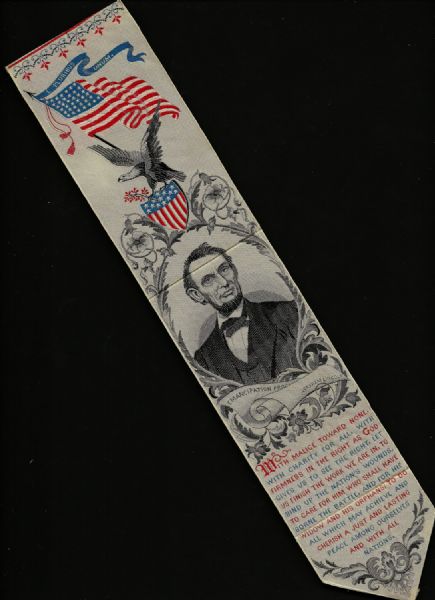 Abraham Lincoln Stevensgraph Ribbon