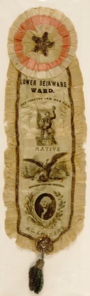 Fillmore? - Beware Foreign Influence Rare Nativist Ribbon