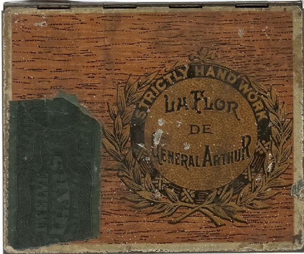Chester Arthur Tin Cigar Box