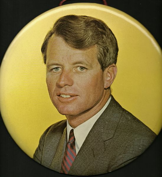 Rare Robert Kennedy 9 Inch Pin