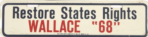 Wallace Support States Rights