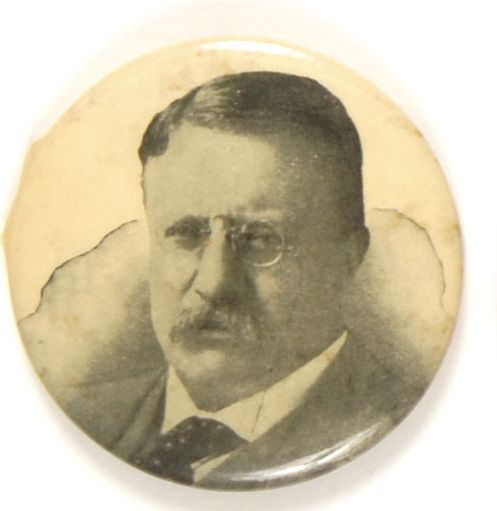 Theodore Roosevelt Unusual Portrait Pin