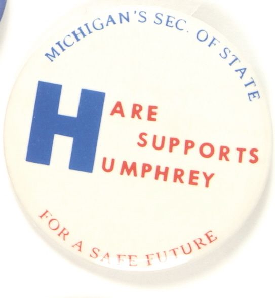 Michigan Hare Supports Humphrey