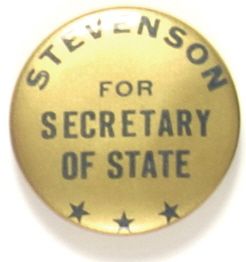 JFK, Stevenson for Secretary of State