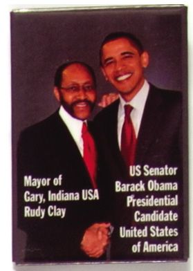 Obama, Gary Mayor Rudy Clay