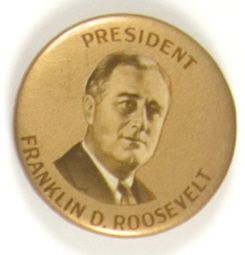 Roosevelt Gold Celluloid