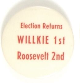 Election Returns: Willkie First