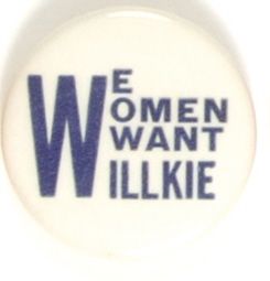 We Women Want Willkie, Blue