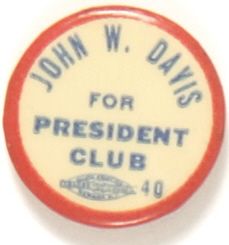 Davis for President Club