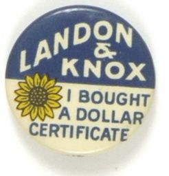 Landon I Bought a Dollar Certificate