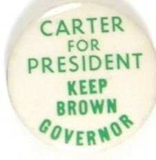 Carter, Keep Brown Governor