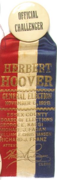 Hoover Pin and New Jersey Ribbon