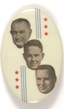 Rare LBJ North Dakota Coattail