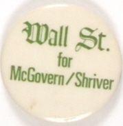 Wall Street for McGovern