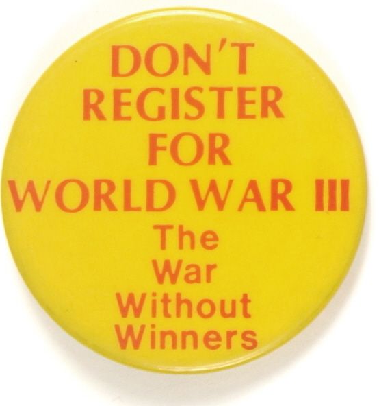 Don’t Register for World War III