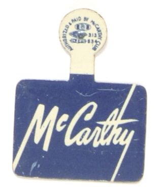 Joe McCarthy Wisconsin Tab