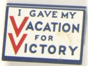 Gave My Vacation for Victory