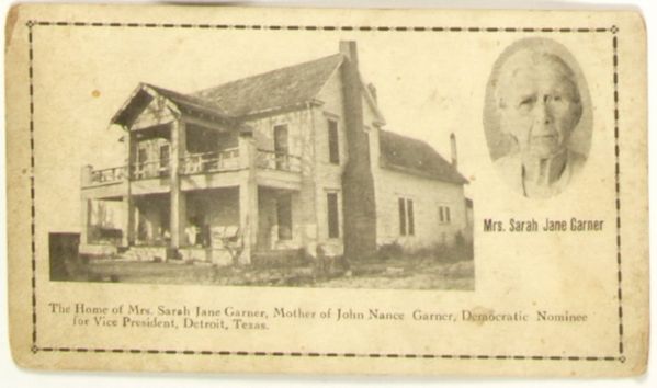John Nance Garner - Mother Postcard