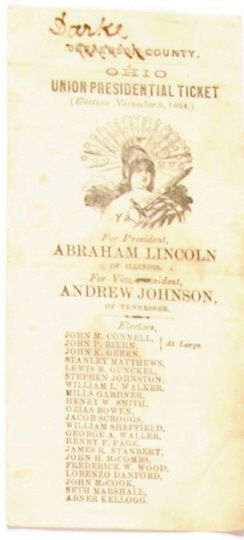 Lincoln Darke County Ohio Ballot