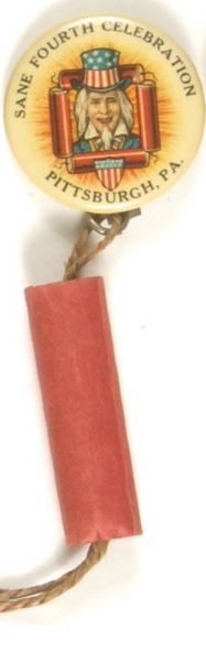 Fourth of July Pin and Firecracker