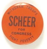 Scheer for Congress, anti Vietnam War