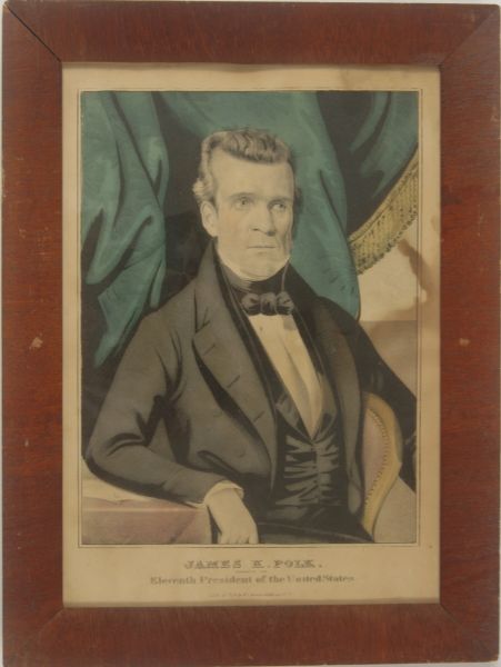 James K. Polk Currier Print