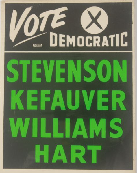 Adlai Stevenson Coattail Poster