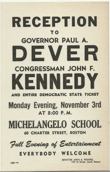 Congressman Kennedy Boston Reception