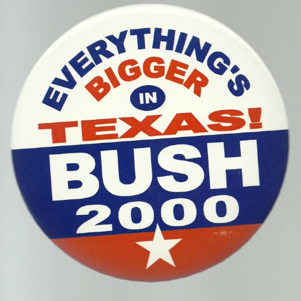 Bush Bigger in Texas 6 Inch Celluloid