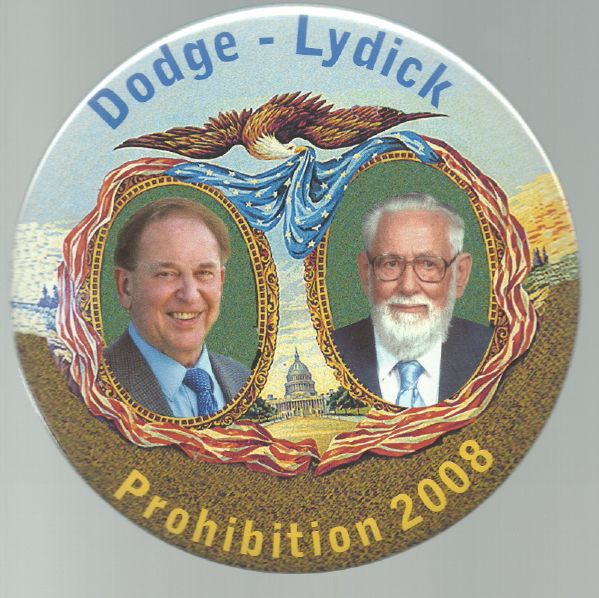 Dodge-Lydick Prohibition 6 Inch Celluloid