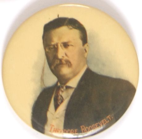 Theodore Roosevelt Portrait Pin