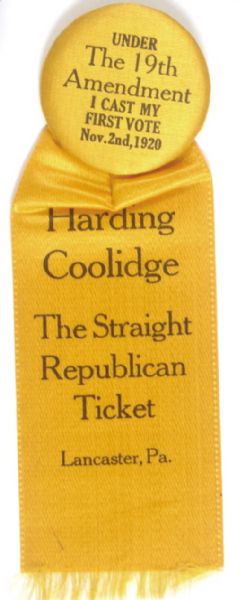 Harding, Coolidge First Vote for Women