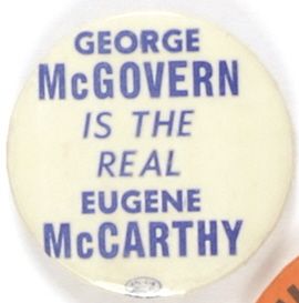 George McGovern is the Real Eugene McCarthy