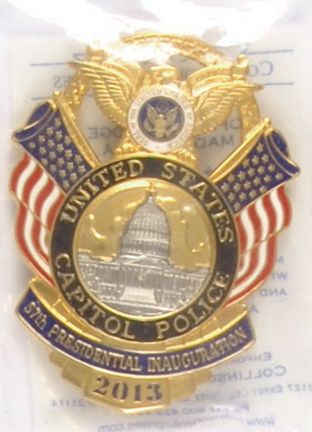 Capitol Police 2013 Inaugural Badge