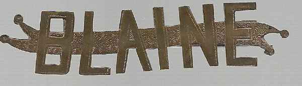 Blaine Name Pin