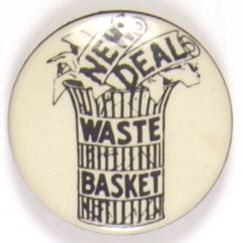 Willkie New Deal Trash Can