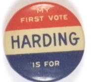 Harding First Vote