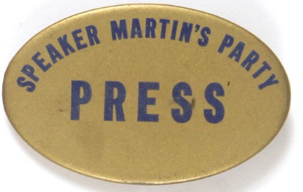 Speaker Martin Press Badge