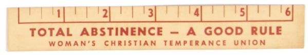 WCTU Temperance Ruler