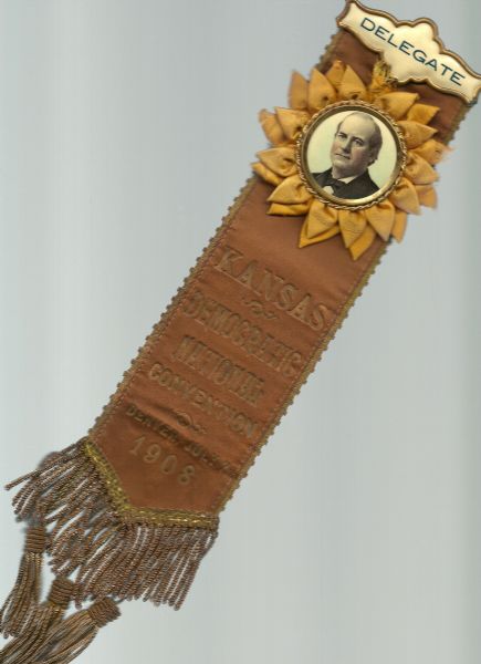 Bryan 1908 Convention Ribbon