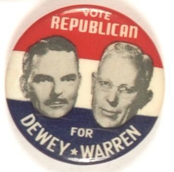 Dewey-Warren Vote Republican