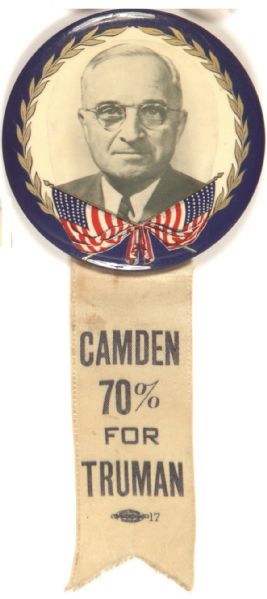 Camden 70% for Truman