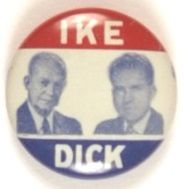 Ike and Dick Rare Litho Jugate