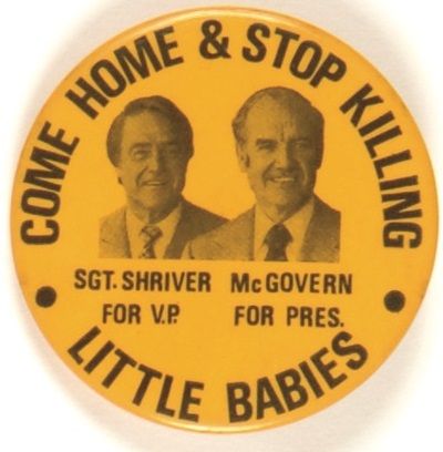 McGovern Come Home and Stop Killing Little Babies