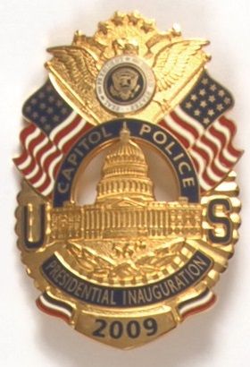 Capitol Police 2009 Inaugural Badge