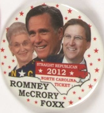 Romney North Carolina Coattail