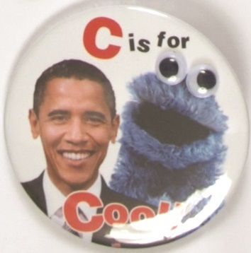 Obama, Cookie Monster C is for Cool