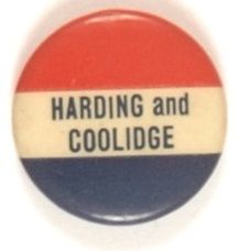 Harding, Coolidge Scarce Celluloid