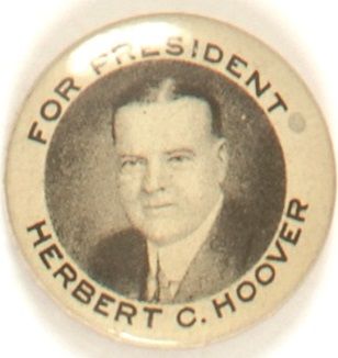 Hoover for President Scarce Celluloid